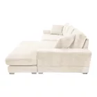 Reversible sofa Cornerdo pakoworld beige fabric 265x175x85cm
