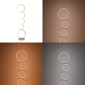   Floor lamp Chemal pakoworld led metal in gold color D30x130cm