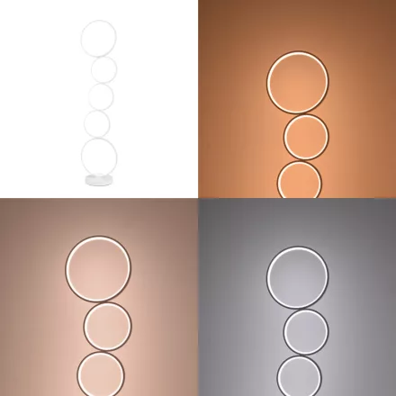 Floor lamp Chemal pakoworld led metal in white color D30x130cm