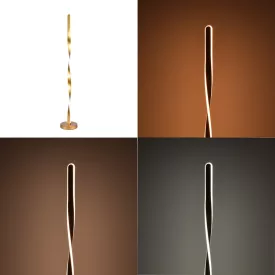   Floor lamp Pelepho pakoworld led metal in gold color D20x130cm