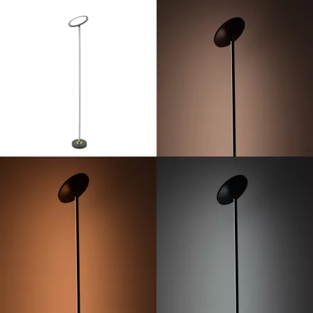 Floor lamp Rita pakoworld led metal in black color D25x160cm