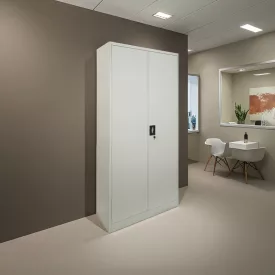   Ugren pakoworld metal cabinet in light gray color 90x40x180cm