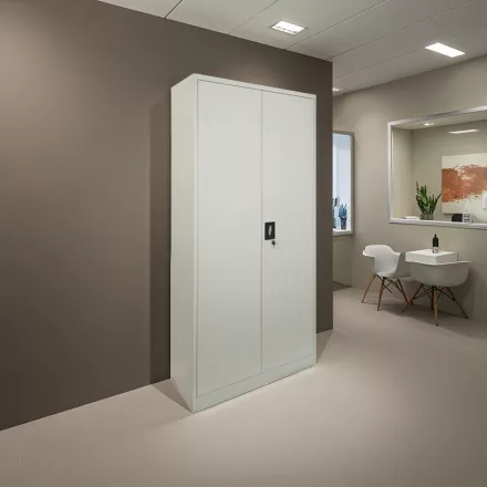 Ugren pakoworld metal cabinet in light gray color 90x40x180cm