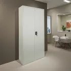 Zogi pakoworld metal cabinet with partition in light gray color 90x45x180cm