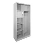 Zogi pakoworld metal cabinet with partition in light gray color 90x45x180cm