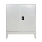 Armon pakoworld metal cabinet in light gray color 90x45x100cm