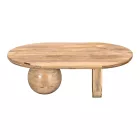 Coffee table Kane pakoworld solid acacia wood in natural color 110x72x38cm