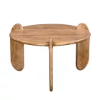 Coffee table Earten pakoworld solid acacia wood in natural color D80x40cm