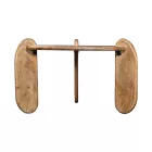 Coffee table Earten pakoworld solid acacia wood in natural color D80x40cm