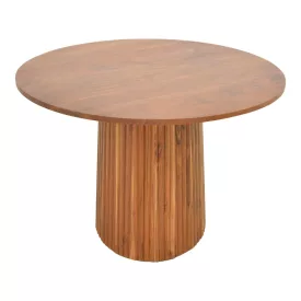   Tully table pakoworld solid acacia wood in walnut shade D120x75cm