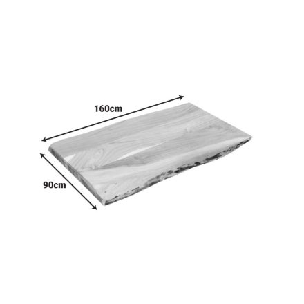 Table top Pozier pakoworld solid acacia wood in natural shade 160x90x4cm