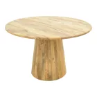Rahma I table pakoworld solid mango wood 3cm in natural shade D120x77cm
