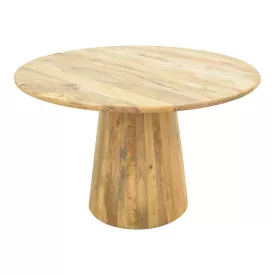   Rahma I table pakoworld solid mango wood 3cm in natural shade D120x77cm