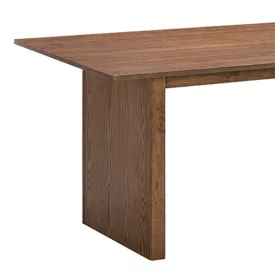 Eleganza pakoworld mdf table in walnut shade 180x99x75.8cm