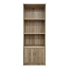 Tekaro pakoworld bookcase in sonoma shade 60x29x166cm