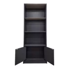 Tekaro pakoworld bookcase in anthracite shade 60x29x166cm