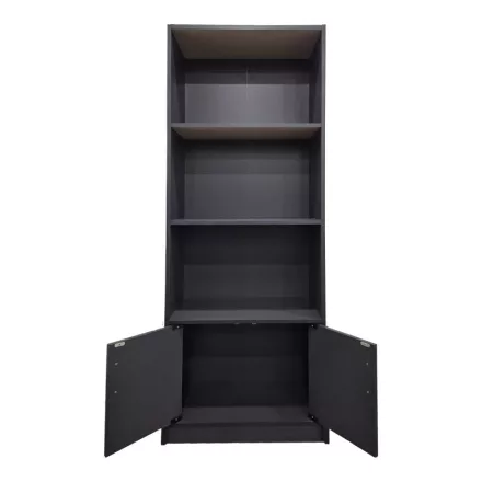 Tekaro pakoworld bookcase in anthracite shade 60x29x166cm