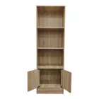 Tekaro I pakoworld bookcase in sonoma shade 57x33x180cm