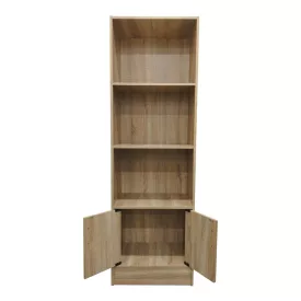 Tekaro I pakoworld bookcase in sonoma shade 57x33x180cm