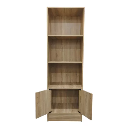 Tekaro I pakoworld bookcase in sonoma shade 57x33x180cm