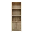 Tekaro I pakoworld bookcase in sonoma shade 57x33x180cm