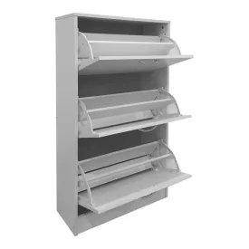Shoe rack Savaz pakoworld in white 60x24x114cm