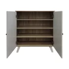 Shoe rack-cabinet Cathi pakoworld in white-sonoma shade 80x34x95cm