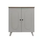 Shoe rack-cabinet Cathi pakoworld in white-sonoma shade 80x34x95cm