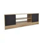 Sasa pakoworld TV cabinet in oak-anthracite shade 120x35x41.5cm
