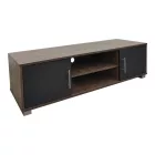 Serank pakoworld TV cabinet in oak-anthracite shade 120x40x40cm