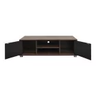 Serank pakoworld TV cabinet in oak-anthracite shade 120x40x40cm