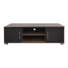 Serank pakoworld TV cabinet in oak-anthracite shade 120x40x40cm