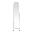 Lomna pakoworld pp-metal wheeled mirror with shelf in white shade 38.5x37.5x160cm