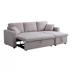 Kamore pakoworld corner reversible sofa bed with storage space beige fabric 223x146x85cm