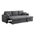Kamore pakoworld corner reversible sofa bed with storage space anthracite fabric 223x146x85cm