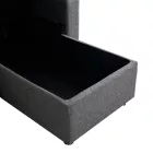 Kamore pakoworld corner reversible sofa bed with storage space anthracite fabric 223x146x85cm