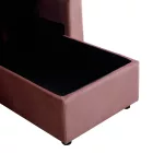 Kamore pakoworld corner reversible sofa bed with storage space velvet rotten apple 223x146x85cm