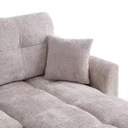 Comfie pakoworld corner reversible sofa bed with storage space beige fabric 260x156x98cm