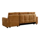 Comfie pakoworld corner reversible sofa bed with storage space camel fabric 260x156x98cm
