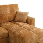 Comfie pakoworld corner reversible sofa bed with storage space camel fabric 260x156x98cm